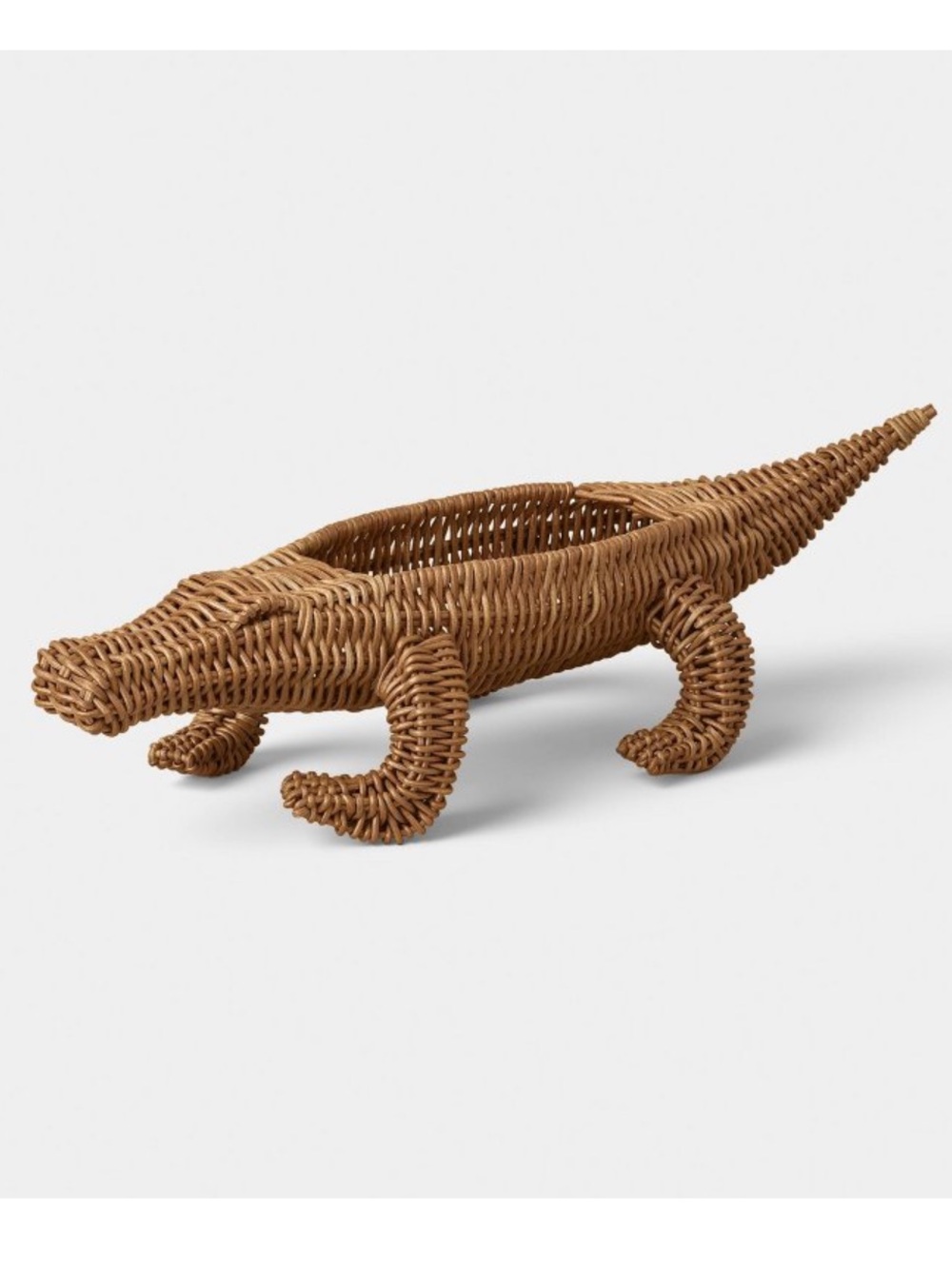 Rattan Alligator Pencil Holder - Threshold